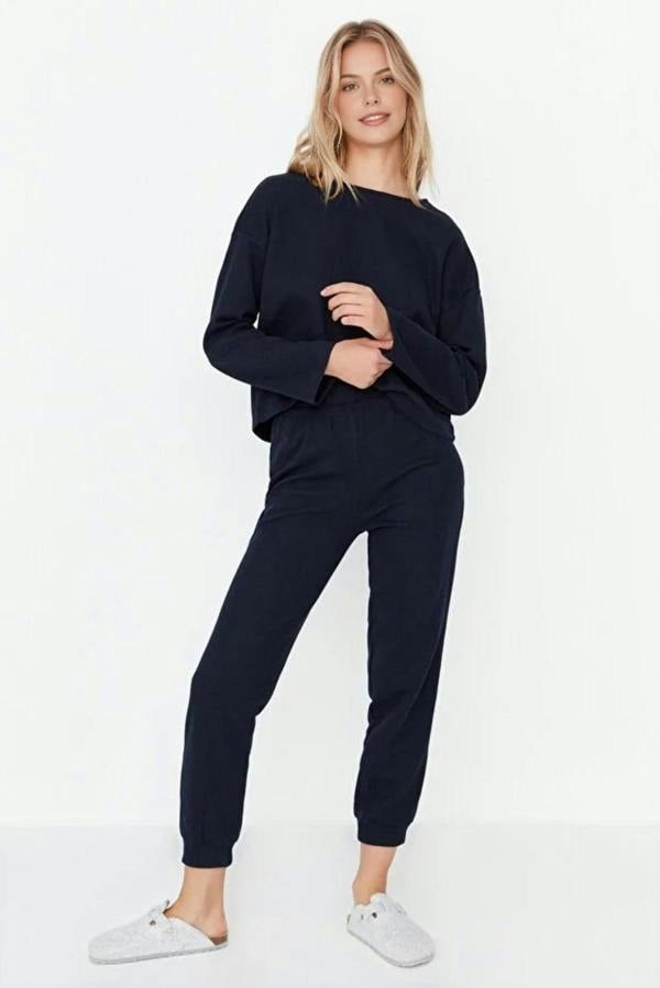WOVCOR 2-Piece Waffle Knit Pajama Set