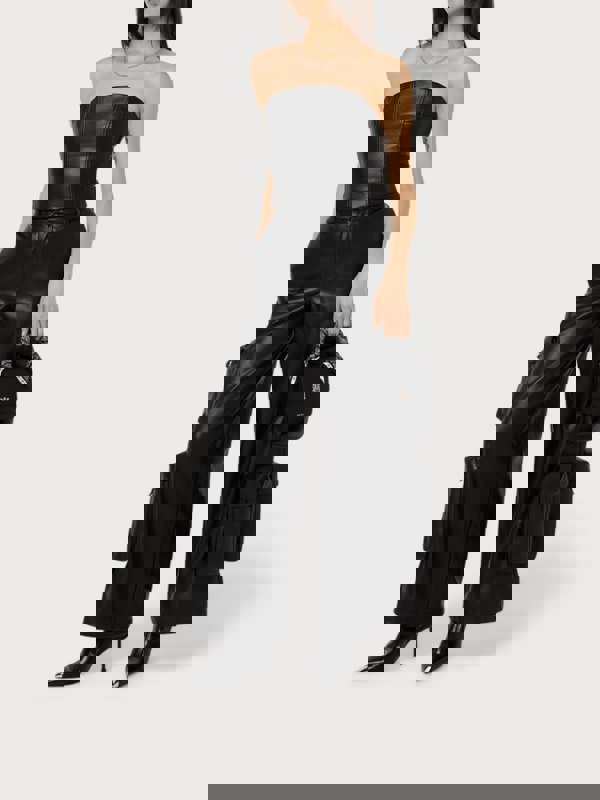 Amiri Wmns Leather Cargo Pant Black - Supplied FashionAmiri