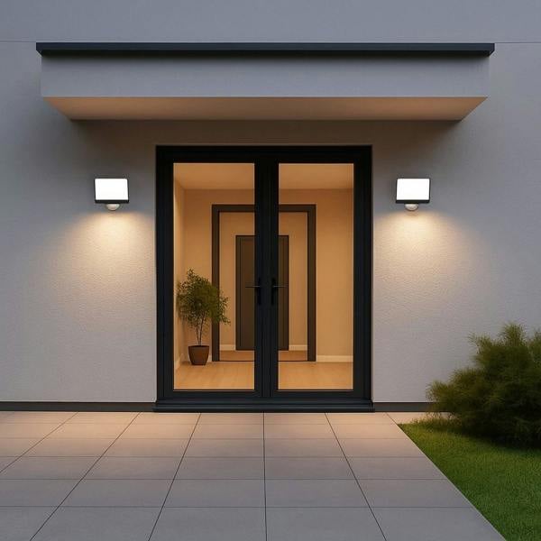 Milagro Davos LED Floodlight 30W 2000lm 4000K Black Premium PIR