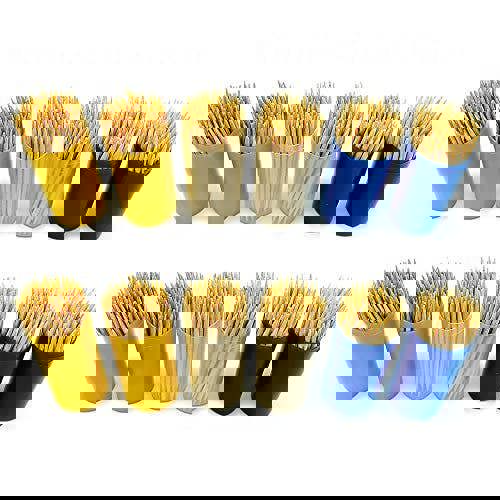 KAV Wooden 1200 PCS Appetisers Toothpicks Eco-Friendly Cocktail Sticks Pocket Tooth Picks for Home, Office, Restaurants, Party or Crafts - 65mm