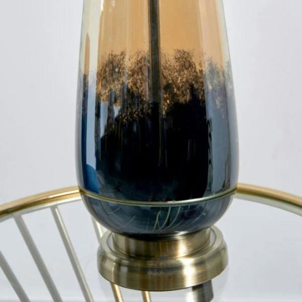 Pagazzi Lighting Elena Blue Glass Table Lamp