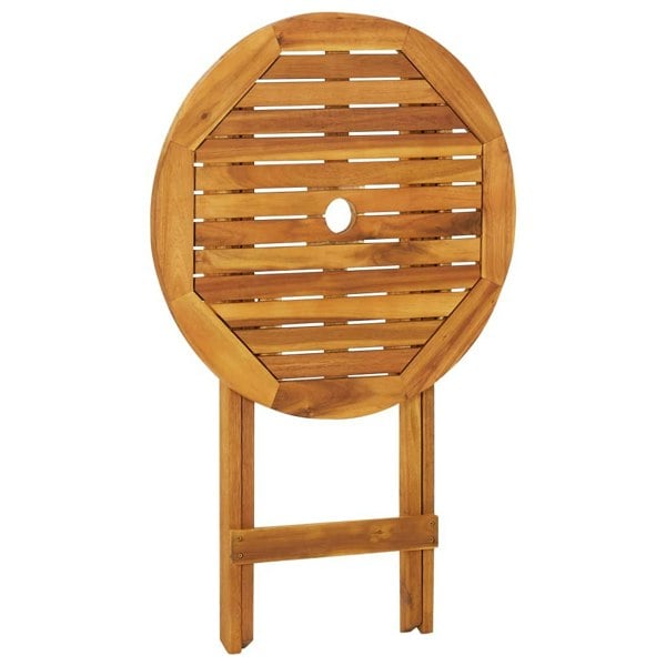 Berkfield 3 Piece Folding Bistro Set solid Acacia Wood
