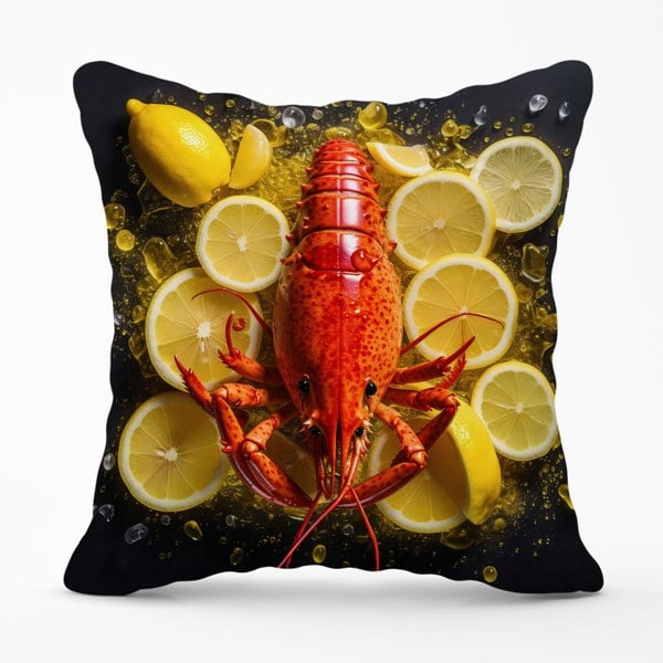 Warren Reed Lobster On Lemons Cushions