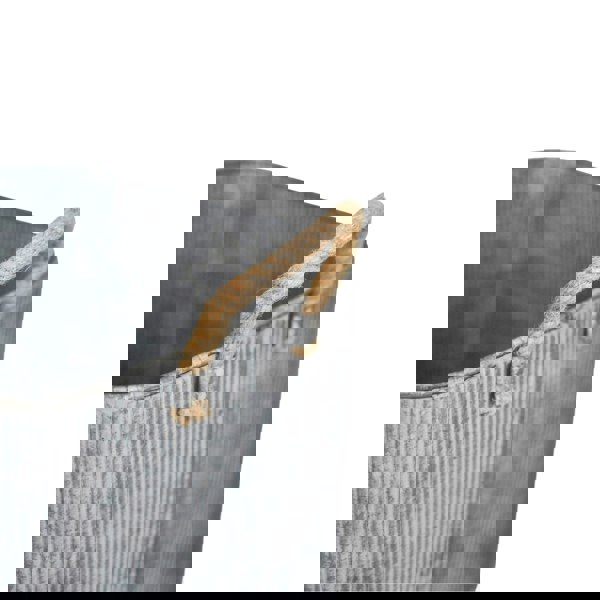 Ivyline Outdoor Galvanised Rope Handle Square Planter Set of Two