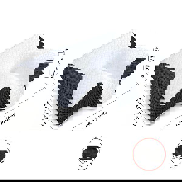 Havendro Ergonomic Memory Foam Pillow For Cervical Neck Shoulder Orthopedic Pain Relief