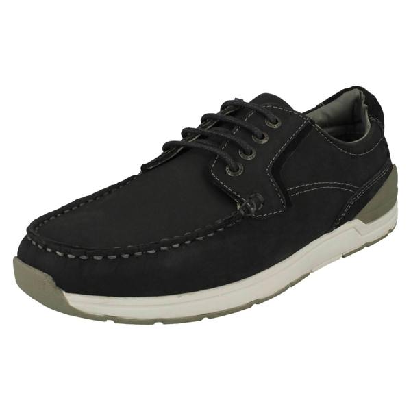 Hush Puppies Mens Hush Puppies Lace Up Boat Shoes Flynn Boat Shoe