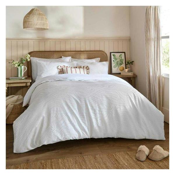 Wylder Georgia Reversible Duvet Cover Set - White - 