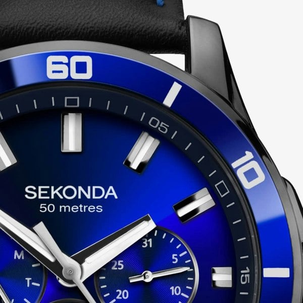 Sekonda Sports Midnight Blue & Gunmetal Watch 1634