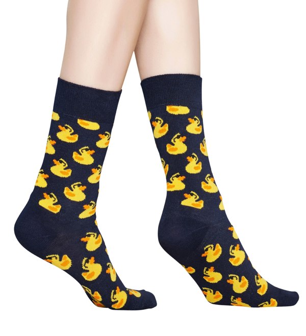 Happy Socks Rubber Duck Socks, Navy
