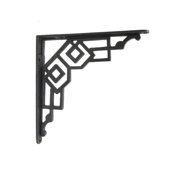3 x Art Deco Cast Iron Shelf Bracket - 150mm x 150mm