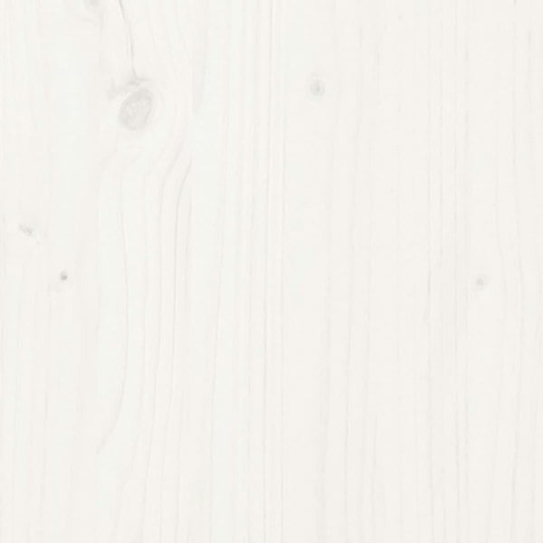 Berkfield Bed Frame White Solid Wood 200x200 cm