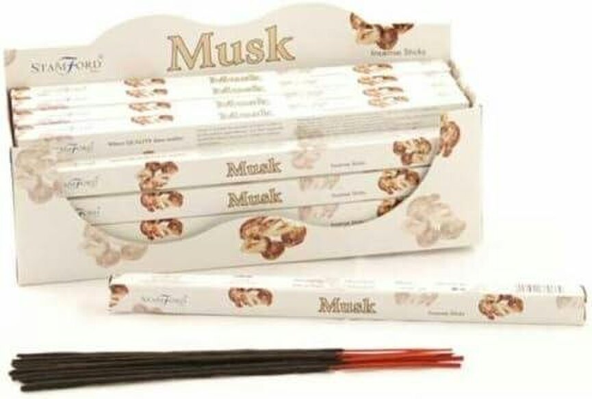 Stamford Musk Hexagonal Incense Sticks, 6 packs x 20 sticks