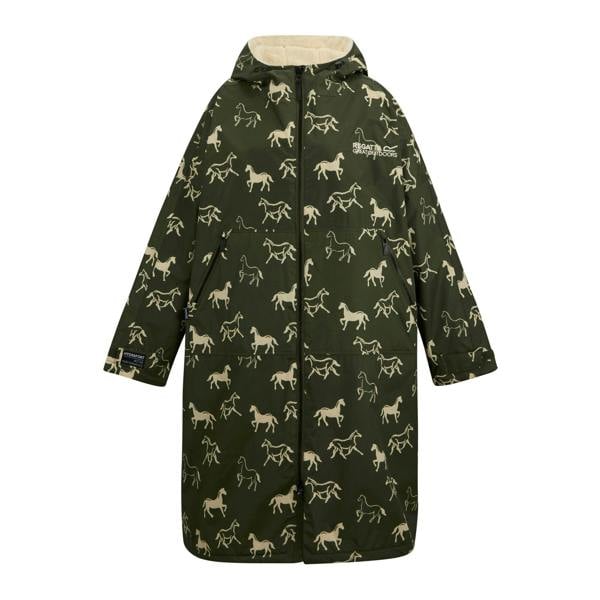Regatta Unisex Adult Horse Waterproof Changing Robe - Dark Khaki - Dark Khaki - 100% Mixed