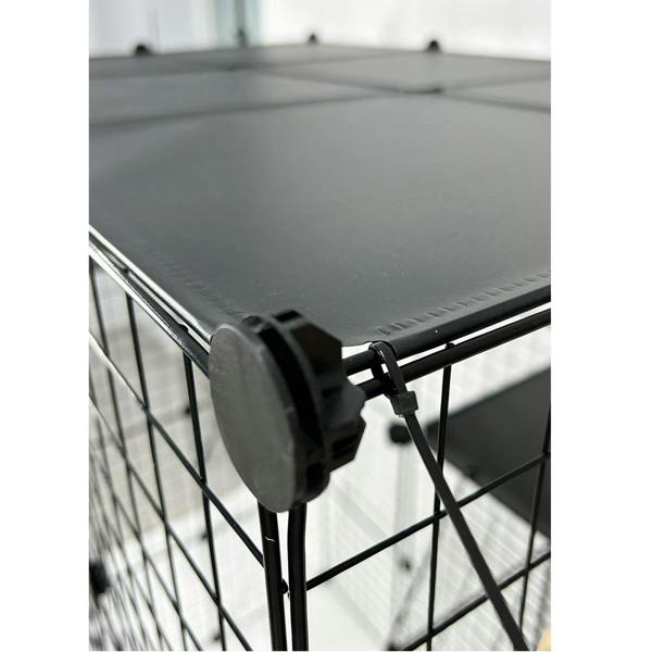 Gr8 Home Large 4 Tier Cat Cage Playpen Enclosure Pet Kitten Kennel Metal Wire Crate Box