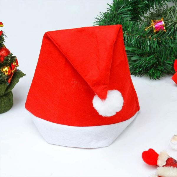 Adult Size Christmas Felt Santa Hat Costume Accessories Pack of 12 for Parties and Displays image 5