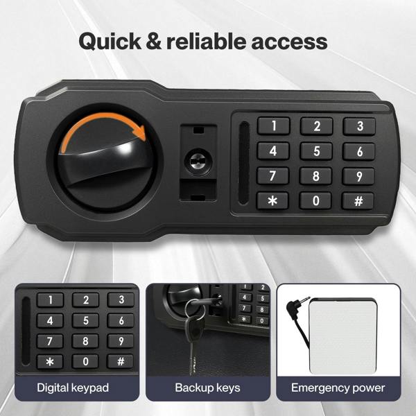 Levede Safe Fireproof Security Box Home Office Cash Lock Deposit Password 31L