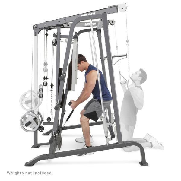 Marcy MD9010 Smith Cage Machine Linear Bearings Utility Weight Bench