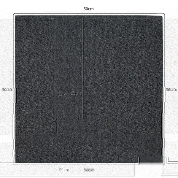 20 x Carpet Tiles 5m2 - Charcoal Black