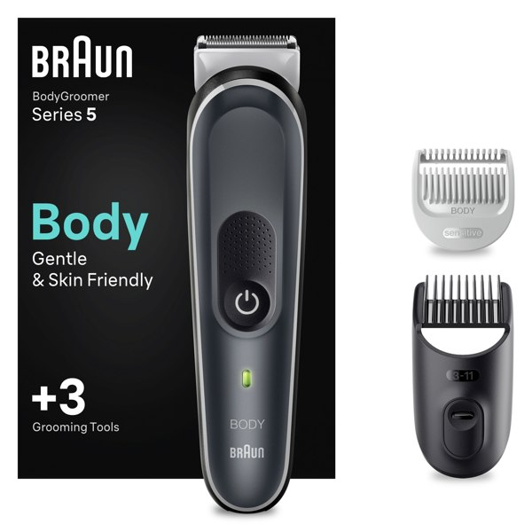 Braun Body Groomer Series 5 5350, Body Groomer For Men, Gentle Full-Body Manscaping