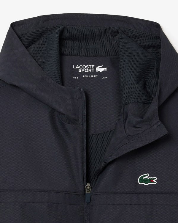 Lacoste Mens Zipped Training Jacket - Graphite/Graphite RT3