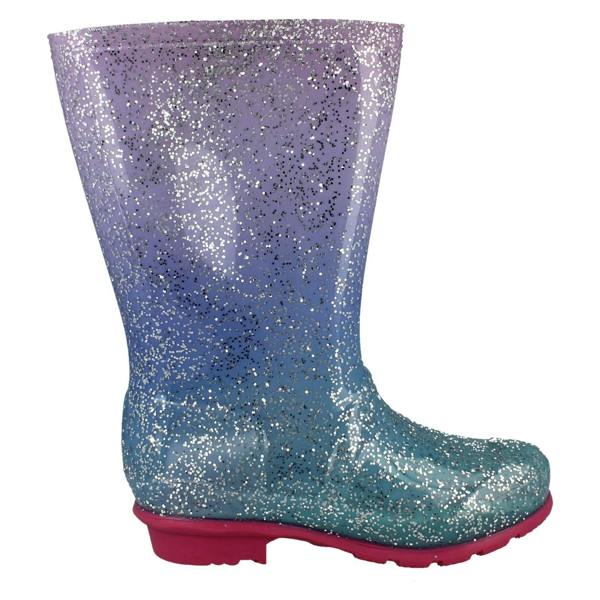 Pineapple Girls Pineapple Glitter Wellington Boots X1272