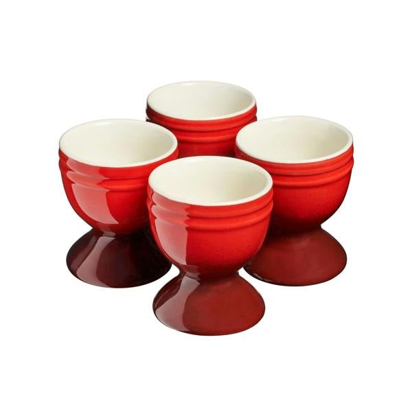 Cooks Professional 4 Piece Egg Cup Set | Red