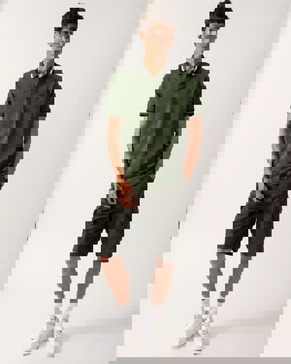 BOSS Green Paddy AP Heritage Mens Polo Shirt - Open Green 355 - CHO - Designer Mens Polo Shirts