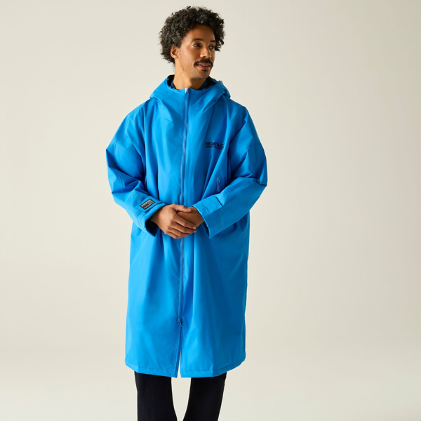 Regatta Unisex Adult Camo Waterproof Changing Robe - Sonic Blue