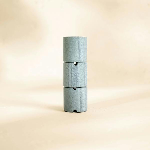 Coastal villa Homeware Cable Pillar Tower | Marble Cable Tidy and Desk Cable Organiser