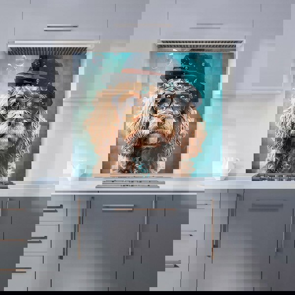 Warren Reed - Designer Cavapoo Dog Splashart Kitchen Splashback