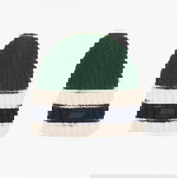 Joules POPLEY STRIPE Womens Beanie Green/Blue