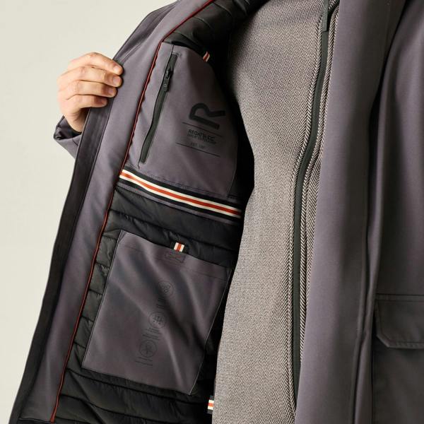 Regatta Mens Marron Waterproof Insulated Jacket - Iron - 