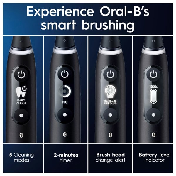 Oral-B iO 6 Electric Toothbrush Designed By Braun - Black