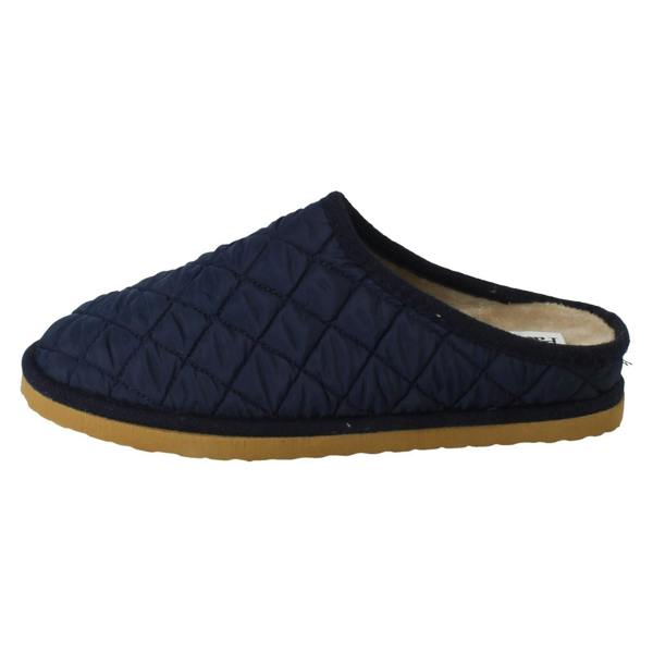 Padders Ladies Padders Quilted Design Slip On Extra Wide Mule Slippers Thetis