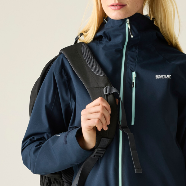 Regatta Women's Birchdale II Waterproof Jacket - Navy Blue / Icy Morn