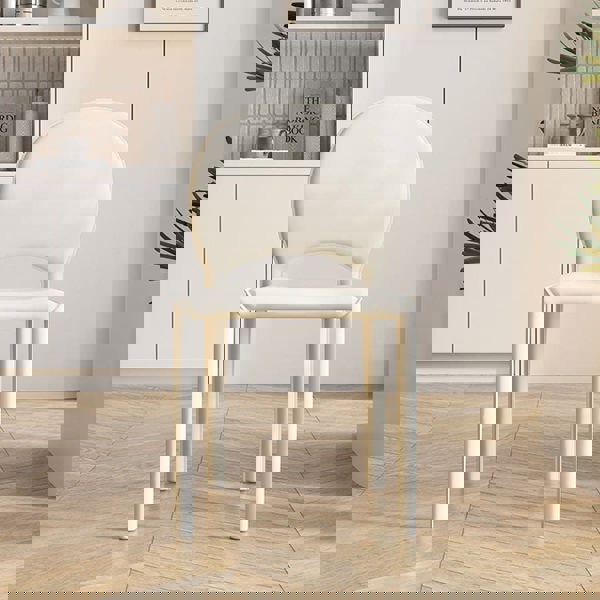 Yedda Dining Chair, Cream-Weilai Concept-Weilai Concept