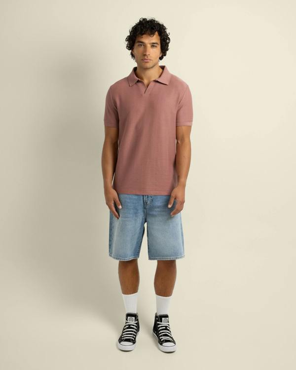 Larsson & Co Arne - Stripe Textured Polo Shirt