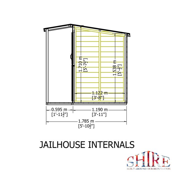 Shire Jailhouse 6x4 Shiplap Children's Playhouse