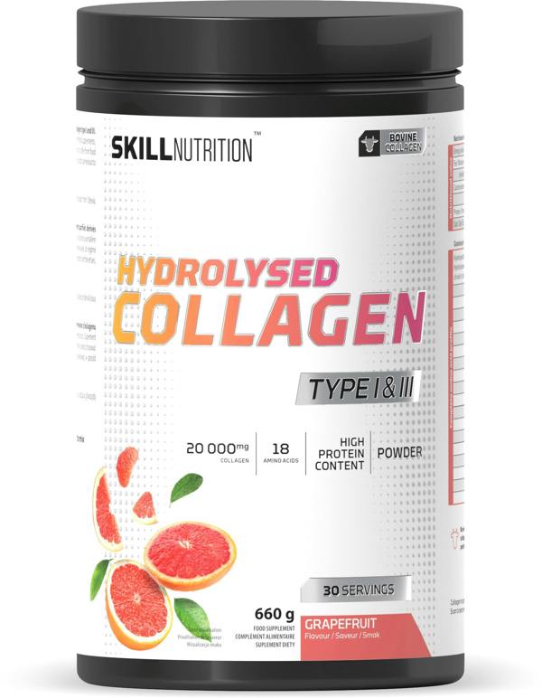 Skill Nutrition Hydrolysed Collagen Type I & III, Grapefruit - 660g
