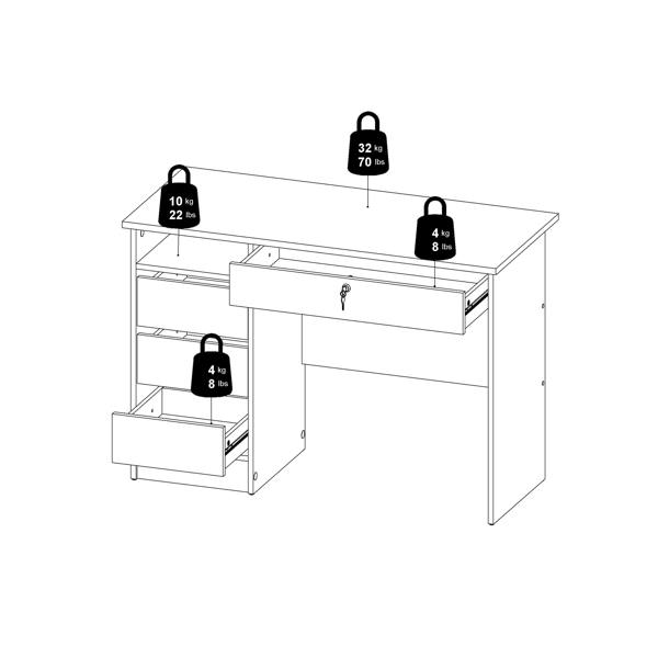 Furniture To Go Function Plus Desk in Cashmere