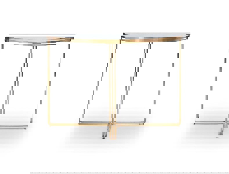 Demi Lune Console Table by Gillmore