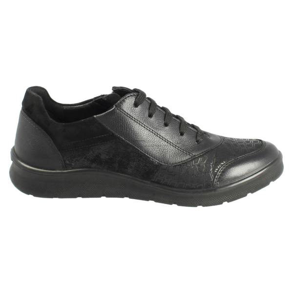 Padders Ladies Padders Dual Fitting Lace Up Casual Shoes Indigo
