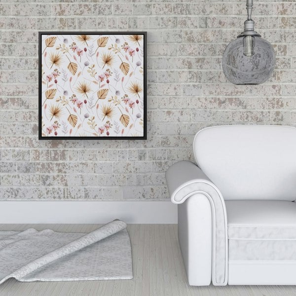 Warren Reed Watercolour Orchids Framed Canvas