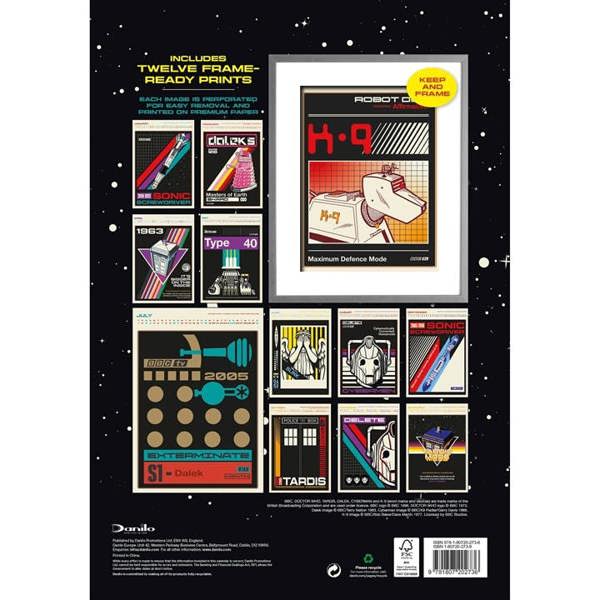 Doctor Who Collector's Edition A3 Calendar 2027, Wall Calendars, Month To View, Entertainment, Gift