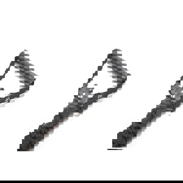 Black resistance band with handle and '15 KG' label on a white background