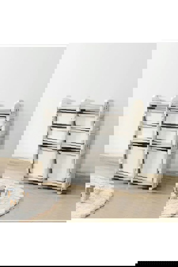 Living and Home Kids Storage Cabinet for Toys Clothes Books, Plastic Organizer