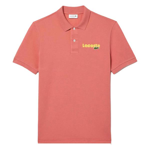 Lacoste Mens L.12.12 Washed Regular Polo Shirt - Red - 