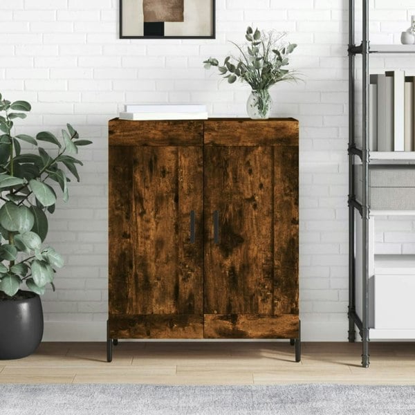 Berkfield Sideboard Smoked Oak 69.5x34x90 cm Engineered Wood