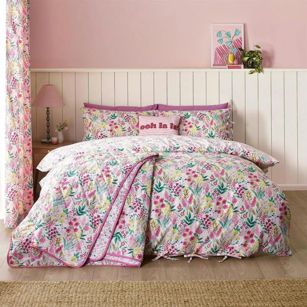 Tilly Floral Pink Duvet Cover Set