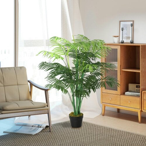 Wyld Haus Vavi Artificial Green Palm Style Tree In Nursery Pot For Home And Office Styling